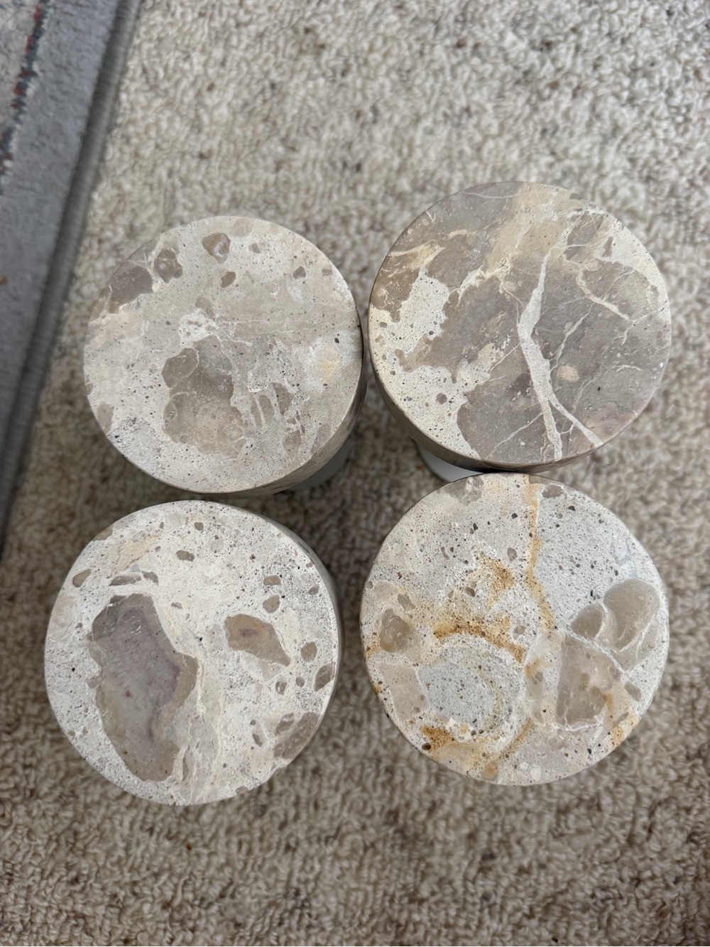 Marble Curtain Holdbacks set of 4